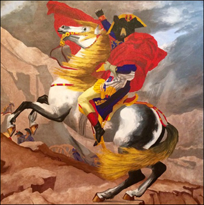 Blackie Crossing the Alps